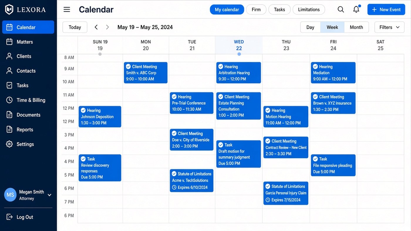 Lexora calendar